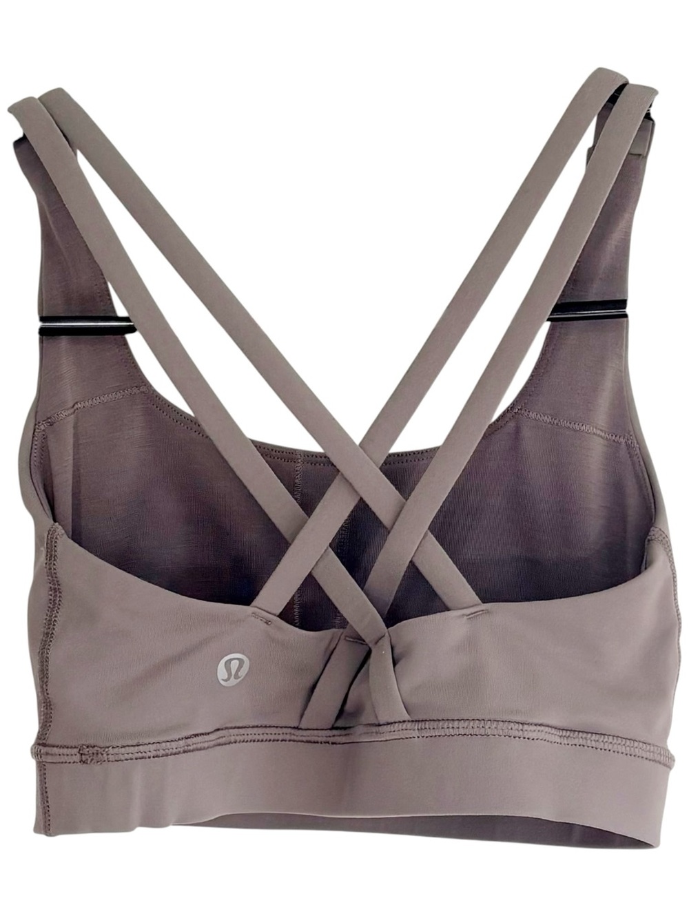 LULULEMON Energy Sports Bra Strappy Cross Back Taupe Size 2 - Picture 2 of 7
